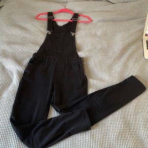 Levi’s black denim skinny overall